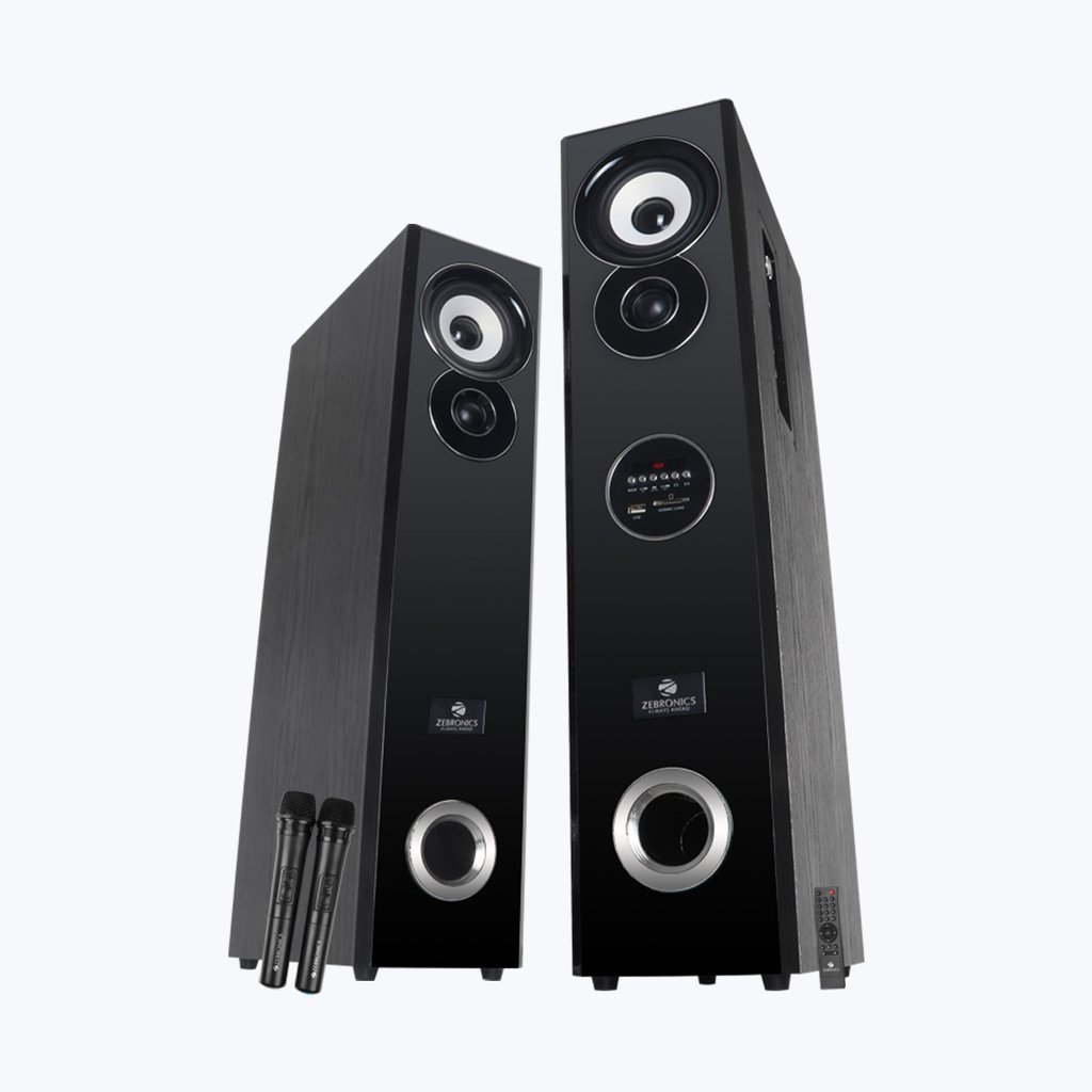 zebronics 2.0 computer multimedia tower speaker