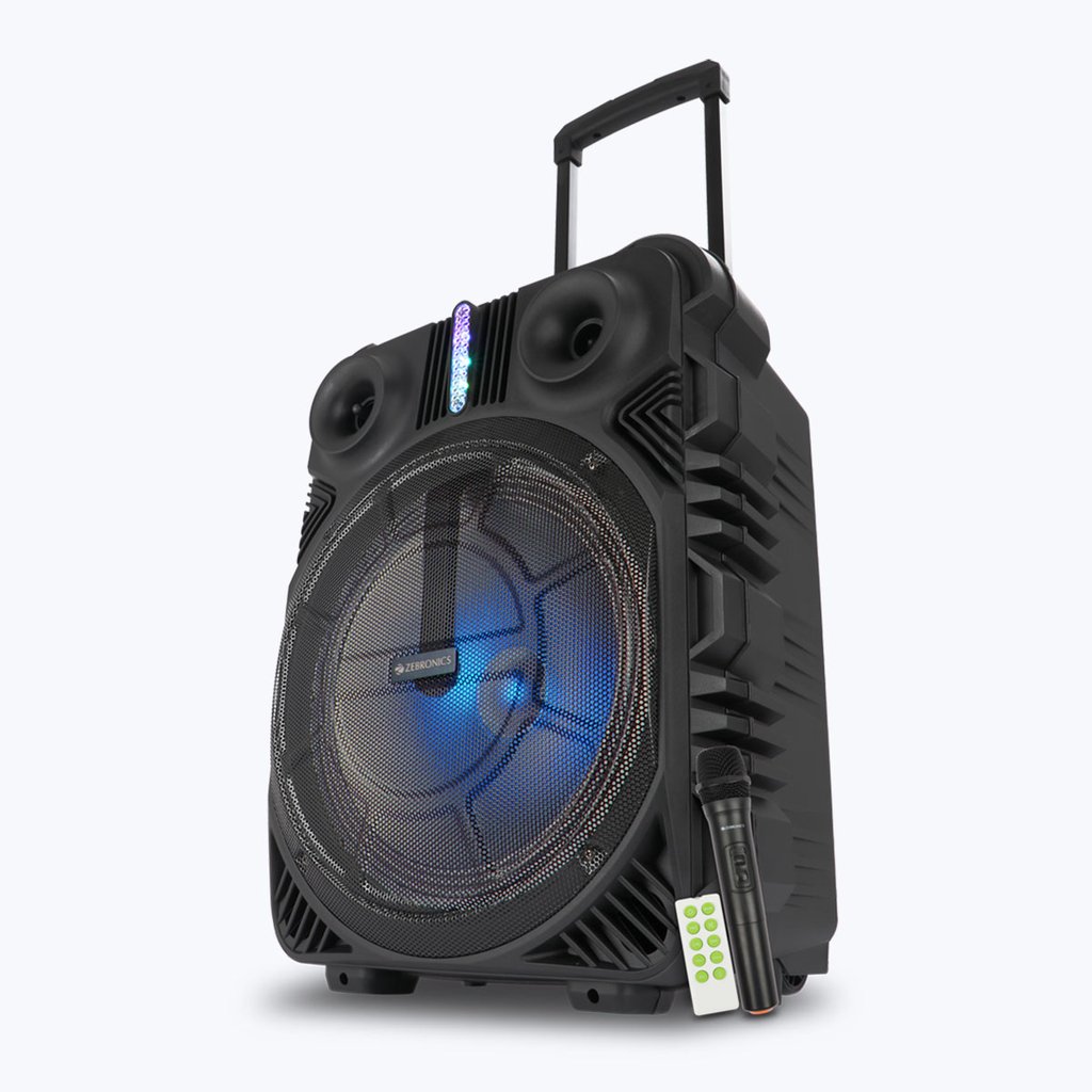 zebronics bluetooth trolly speaker