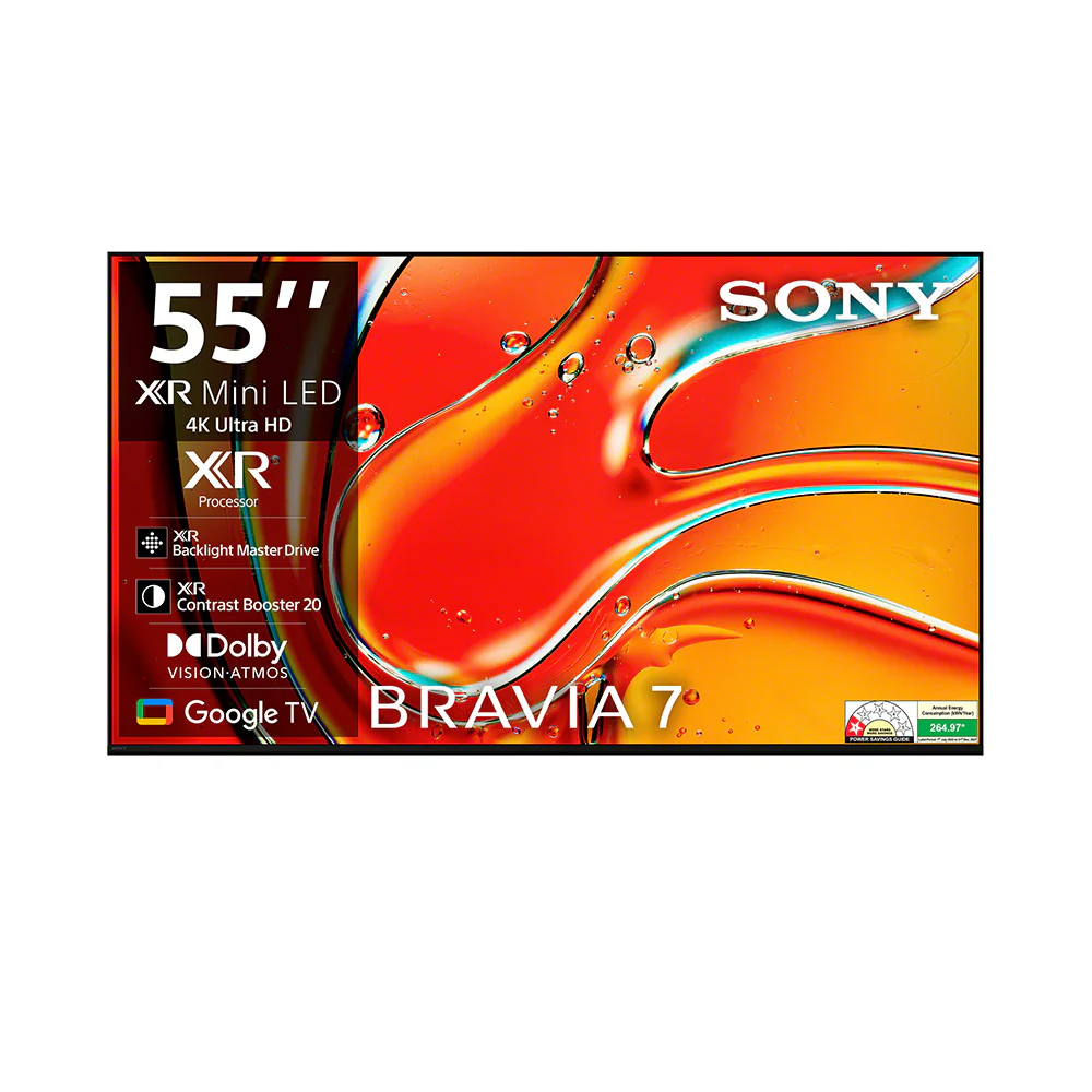 Sony BRAVIA 7 Series 139 cm (55) 4K Ultra HD AI Smart Mini LED Google TV K-55XR70 (Black)