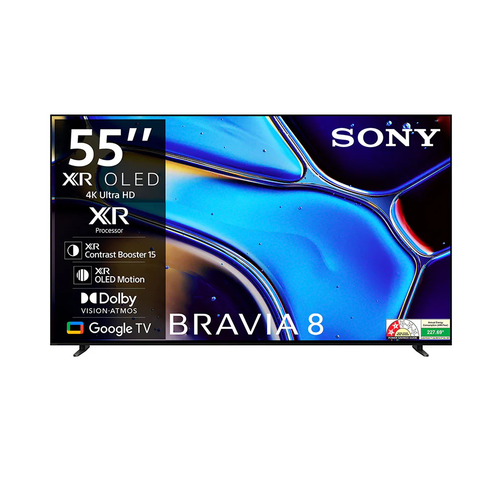 Sony 139 cm (55) BRAVIA 8 4K Ultra HD Smart OLED Google TV K-55XR80 (Black)