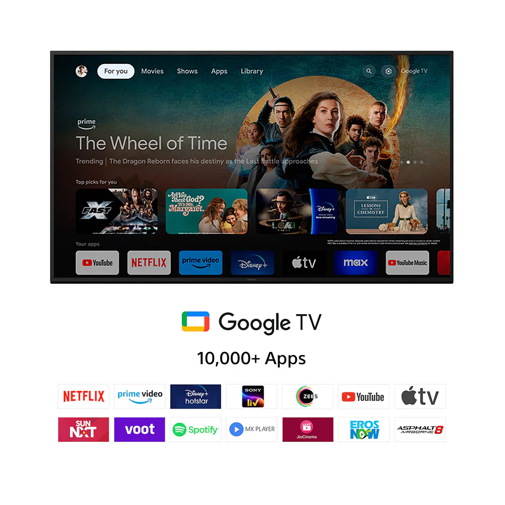 Sony 139 cm (55) BRAVIA 2 4K Ultra HD Smart LED Google TV K-55S25 (Black) - Image 3