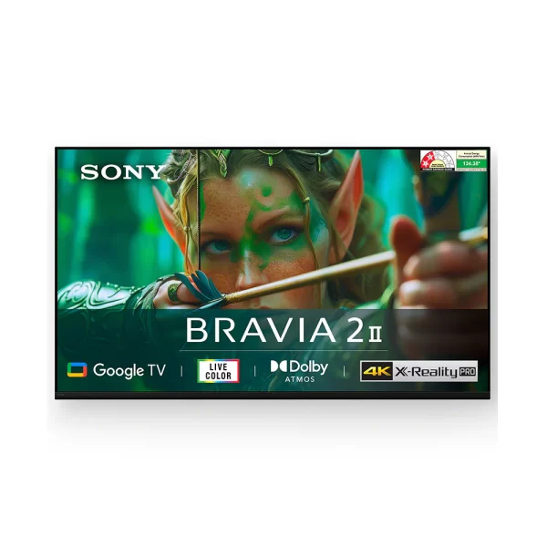 Sony 108 cm (43) BRAVIA 2 II 4K Ultra HD Smart LED Google TV K-43S22M2 (Black)