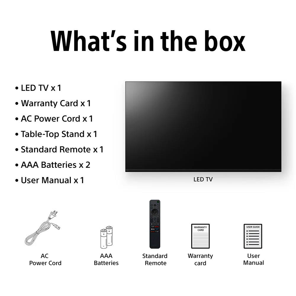Sony 189 cm (75) BRAVIA 2 II 4K Ultra HD Smart LED Google TV K-75S25M2 (Black) - Image 4