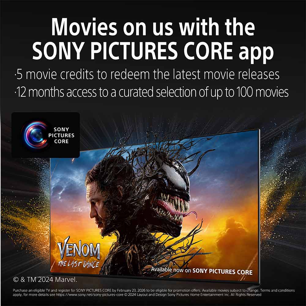 Sony 139 cm (55) BRAVIA 5 4K Ultra HD AI Technology Smart Mini LED Google TV K-55XR55A (Black) - Image 4