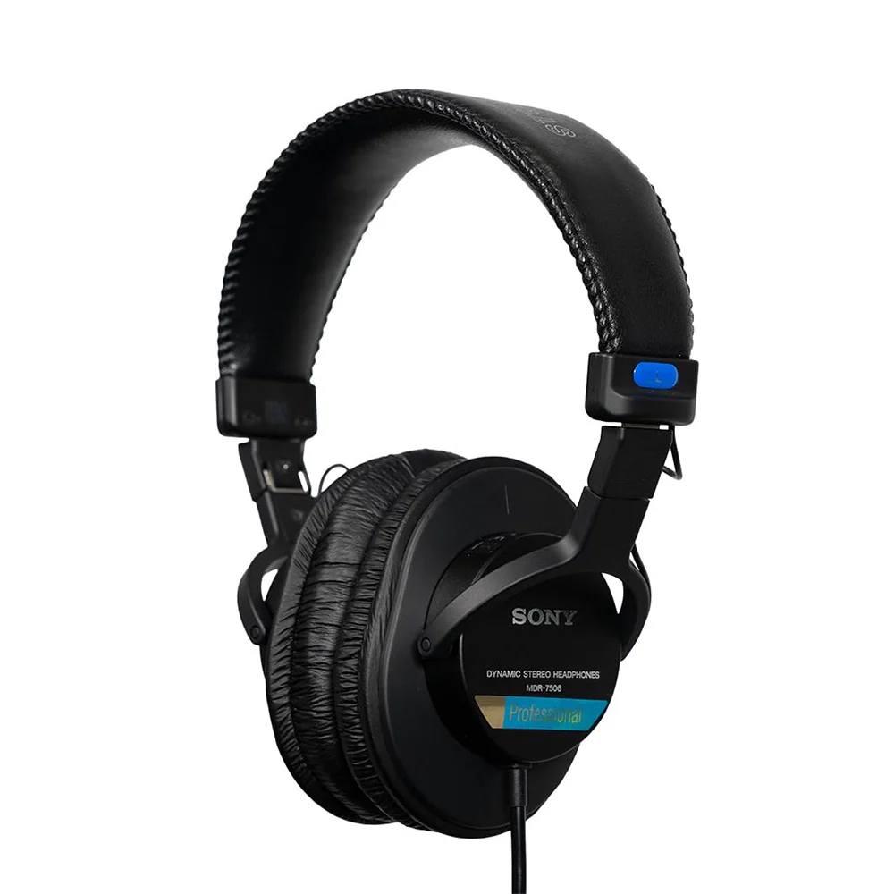 Sony MDR-7506 Professional Wired On Ear Headphones (Best Compatible with Professional Cinema Line Camera) - Black