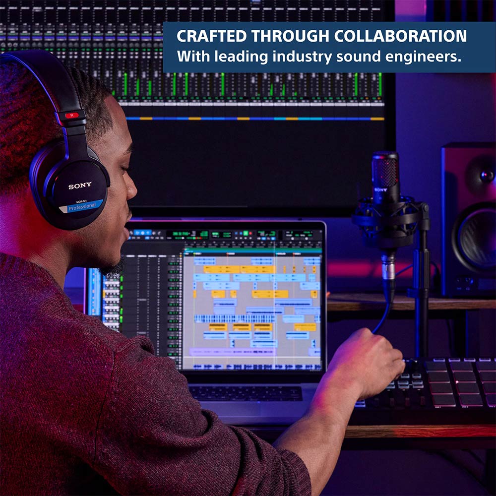 Sony MDR-M1 Wired High Resolution Monitor Headphones, Closed Back Design for Audiophile - Image 3