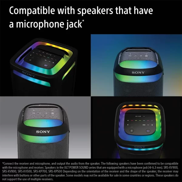 Sony ULTMIC1 Wireless Microphone for Karaoke with 20 Hour Battery, Includes Two Wireless Mics and Receiver (UOULTMIC1)