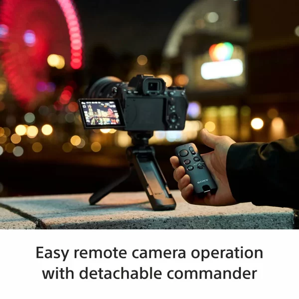 Sony GP-VPT3 Multi Functional Shooting Grip/Bluetooth Grip | Travel Friendly | Detachable Wireless Remote Controller - Black