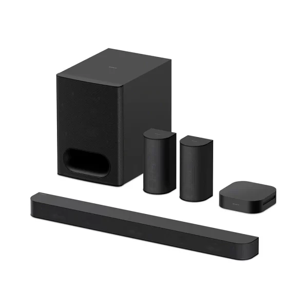 Sony Bravia Theatre System 6(HT-S60) Real 5.1ch 1000W,Dolby Atmos/DTS:X Soundbar Home Theatre with Powerful subwoofer & Wireless Rear Speakers,Voice Zoom3,BCA App, Bluetooth,HDMI eARC