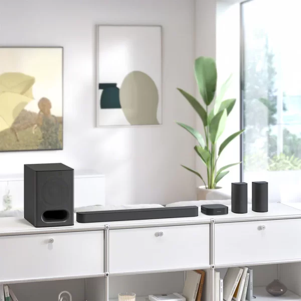 Sony Bravia Theatre System 6(HT-S60) Real 5.1ch 1000W,Dolby Atmos/DTS:X Soundbar Home Theatre with Powerful subwoofer & Wireless Rear Speakers,Voice Zoom3,BCA App, Bluetooth,HDMI eARC