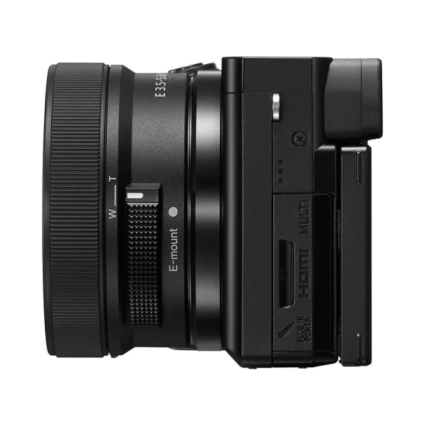 Sony Alpha ILCE-6100X 24.2 MP Mirrorless Digital SLR Camera with SELP16502 Power Zoom & SEL55210 Lens, APS-C Sensor, Fast Auto Focus,Real-time Eye AF,Real-time Tracking, Vlogging & Content Creation -Black