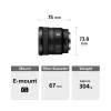 Sony E-mount FE 16 mm F1.8 G Full-Frame Lens (SEL16F18G) I Ultra-Wide | Compact | G Lens Bokeh - Black
