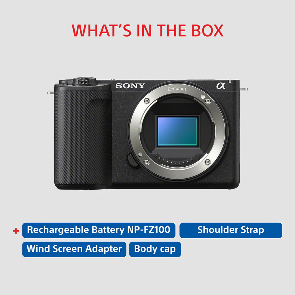Sony Alpha ZV-E10M2 26 MP Interchangeable Lens Mirrorless Vlog Camera for Creators | APS-C Sensor | 4K 60p with 10bit 4:2:2 Recording - (Black) - Image 4
