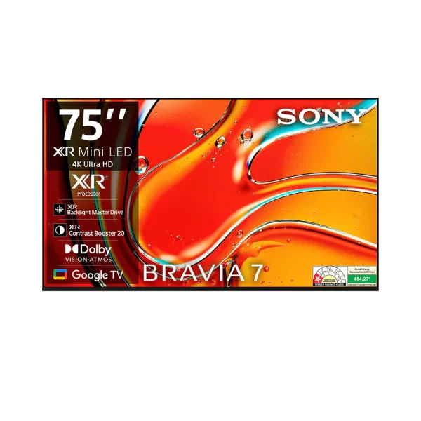 Sony BRAVIA 7 Series 189 cm (75) 4K Ultra HD AI Smart Mini LED Google TV K-75XR70 (Black)