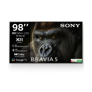 Sony 248 cm (98) BRAVIA 5 4K Ultra HD AI Technology Smart Mini LED Google TV K-98XR55A (Black)