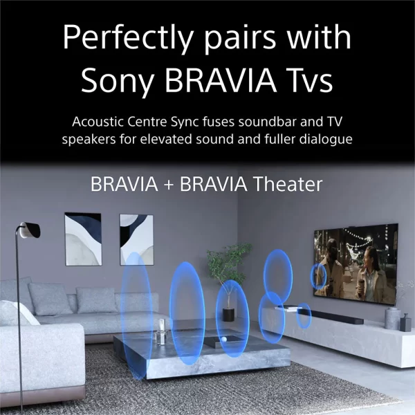 Sony Bravia Theatre Bar 9 (HT-A9000) with 360 spatial sound mapping,IMAX,Dolby Atmos/DTSx Premium Soundbar Home Theatre System(Hi Res,360 RA,Voice Zoom3,8K/4K HDR,HDMI eArc,Bluetooth),Black