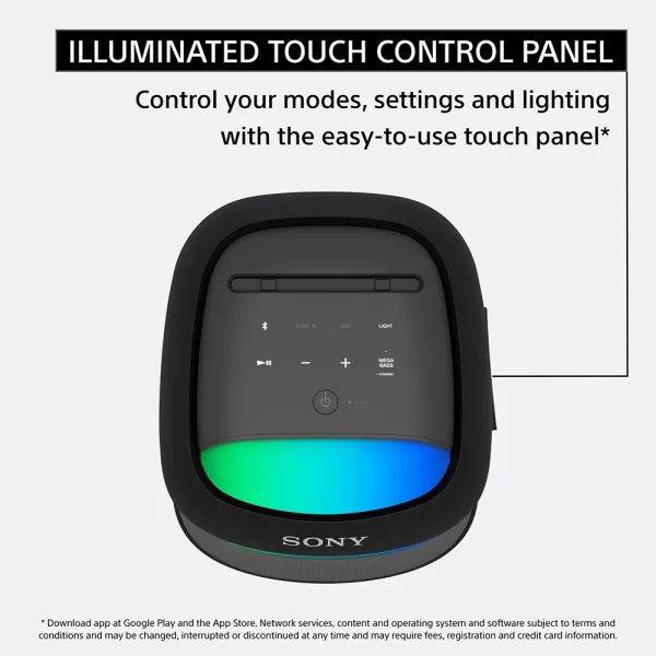 Sony SRS-XV500 Wireless Portable Bluetooth Karaoke Party Speaker| IPX4 Splash-Proof |25 Hrs Battery|Mega Bass|Built-in Power bank|Ambient Lights| Guitar & MIC-New