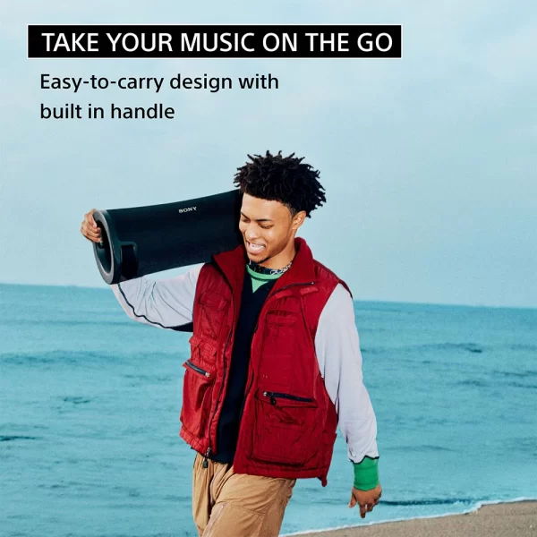 Sony ULT FIELD 7 Wireless Bluetooth Portable Speaker with 30H Battery life, ULT button(2 Modes) for Massive Bass,Comfortable Handle,Colourful Light,Powerbank,Waterproof,Dustproof,Karaoke,Party Connect