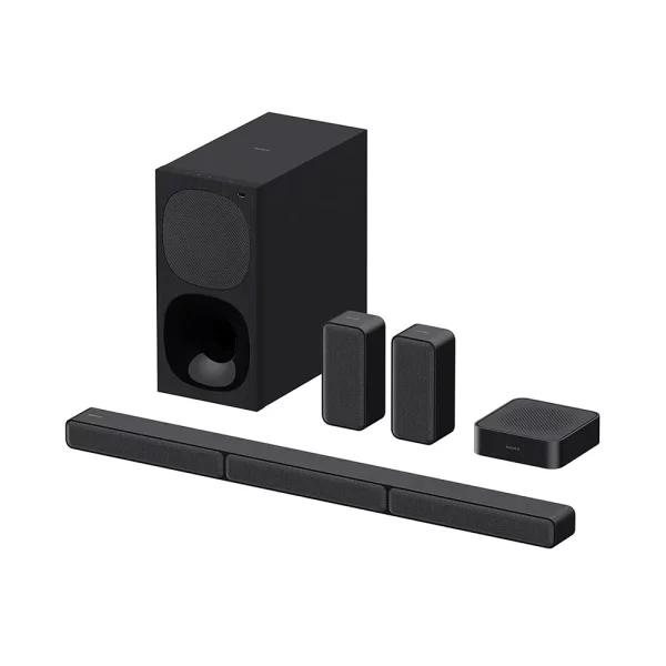 Sony HT-S40R Real 5.1ch Dolby Audio Soundbar for TV with Subwoofer & Wireless Rear Speakers, 5.1ch Home Theatre System (600W, Bluetooth & USB Connectivity, HDMI & Optical Connectivity, Sound Mode)
