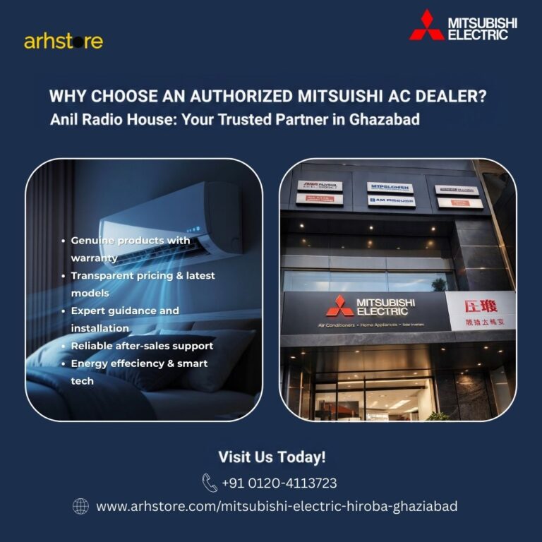 Anil Radio House Mitsubishi AC dealer showroom in Ghaziabad