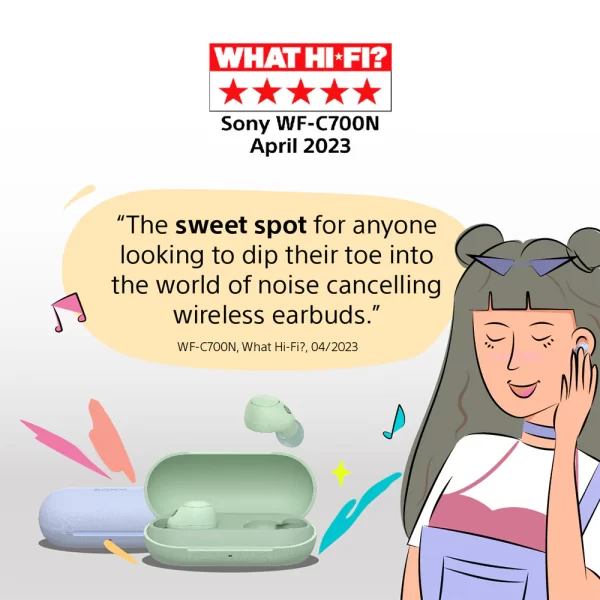 Sony WF-C700N Bluetooth Lightest Truly Wireless