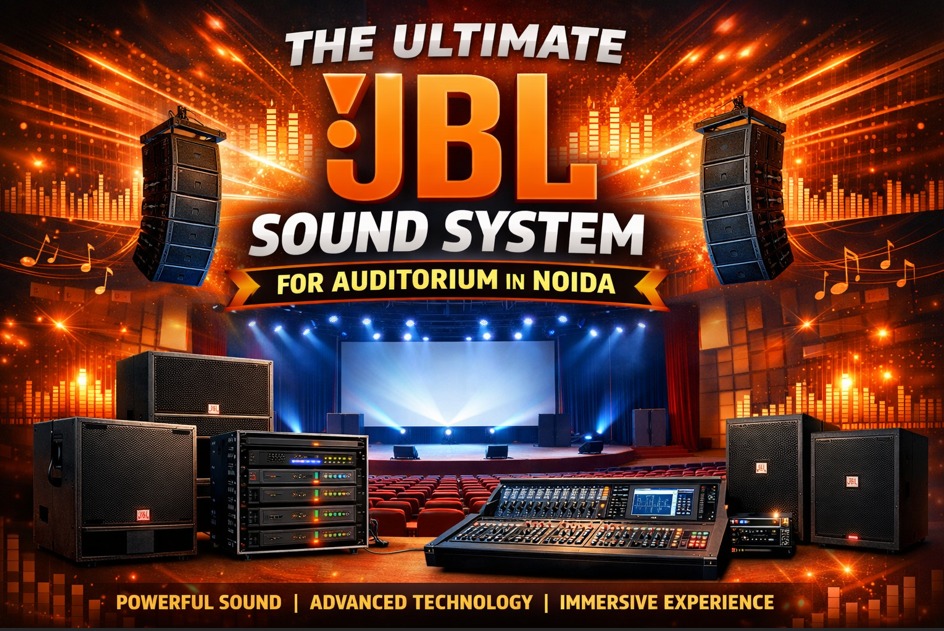 Why Sound Quality Makes or Breaks an Auditorium An auditorium is not a room it is a place where people share ideas perform and have conversations. Whether it is a principal talking to students or a CEO giving a presentation the speakers voice must be clear to everyone. If the sound is bad it is not just annoying it also makes the speaker seem important and people may not understand what is being said. Noida is a city that is growing fast with many schools, companies and government buildings. This means there is a need for good audio equipment. That is why it is important to invest in a brand like JBL. Why JBL? The Brand That Defines Professional Audio JBL has been making equipment for a long time since 1946. They are known for making sound systems that are used all over the world from big concert halls to recording studios. ● JBL speakers are made to sound good in every seat. ● JBL systems can play sound loudly without distorting it. ● JBL products are made to last. Can work for a long time. ● JBL systems can work well with audio and video equipment. Key Components of a JBL Sound System for Auditorium in Noida A good sound system for an auditorium has parts that work together. When we design a JBL sound system for an auditorium in Noida at ARH Store we think about all these parts. 1. Main Line Array Speakers The main speakers are the important part of a sound system for a big auditorium. JBLs line array systems are good for rooms because they can send sound to every seat. 2. Subwoofers for Depth and Impact The main speakers are the important part of a sound system for a big auditorium. JBLs line array systems are good for rooms because they can send sound to every seat. 3. Stage Monitors and Floor Wedges Stage monitors help performers hear themselves. JBL stage monitors are good because they provide sound without interfering with the main sound system. 4. Digital Signal Processors (DSP) A digital signal processor helps make the sound system work well. JBLs processors can be set up to work perfectly with the auditoriums acoustics. 5. Power Amplifiers JBLs power amplifiers are reliable and efficient. They provide power to the sound system even when it is working very hard. In an auditorium, sound is not background — it is the medium through which ideas travel. A JBL system ensures not a single word, note, or moment is lost. Choosing the Right JBL System for Your Noida Auditorium Not all auditoriums are the same. A small school hall in Noida has needs than a big convention center. At ARH Store we think about the size of the room the number of seats and how the room will be used when we recommend a JBL system. ● Seating Capacity: Determines the SPL requirements and number of speaker arrays needed. ● Room Dimensions: Length, width, ceiling height, and shape affect speaker placement and delay settings. ● Acoustic Treatment: Hard surfaces create reverb; treated rooms allow leaner speaker setups. ● Primary Use Case: Speech-only venues need different tuning than multipurpose halls hosting music and events. ● Budget and Phasing: We help clients plan systems that can be installed in phases without compromising core performance. Popular JBL Products We Recommend for Noida Auditoriums ● JBL PRX Series — Best for mid-sized halls (300–600 seats), active with built-in amplification ● JBL SRX Series — Ideal for larger auditoriums requiring passive, externally amplified arrays ● JBL VTX Series — Premium line arrays for grand auditoriums and performing arts centres ● JBL CBT Column Arrays — Perfect for speech-dominant halls with excellent vertical control ● JBL EON Series — Cost-effective portable solution for smaller multipurpose spaces Installation and After-Sales Support in Noida — ARH Store's Advantage Buying the right JBL equipment is just the start. We also. Set up the system and provide support after it is installed. Our team has installed JBL systems in schools, companies and government buildings in Noida. Why Noida Institutions Trust ARH Store We sell JBL products. Provide good service. Our clients trust us because we are experts in equipment and we care about their needs. Making the Investment: Long-Term Value of JBL Systems Some people may think that a JBL system is too expensive.. A good sound system can last for 15 to 20 years.. With ARH Store you can be sure that you will get good support and service. Ready to Transform Your Auditorium? Talk to our JBL audio specialists at ARH Store and get a free consultation for your Noida auditorium project today. Get a Free Consultation →