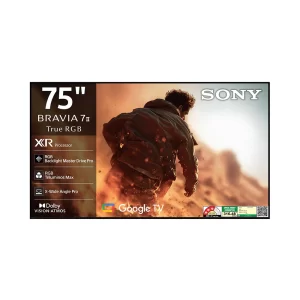 Sony BRAVIA 7II True RGB Series 189 cm (75 Inch) TV, AI XR Powered 4K Ultra HD (3840 x 2160) 120HZ Smart RGB LED Google TV, K-75XR70M2 (Black)