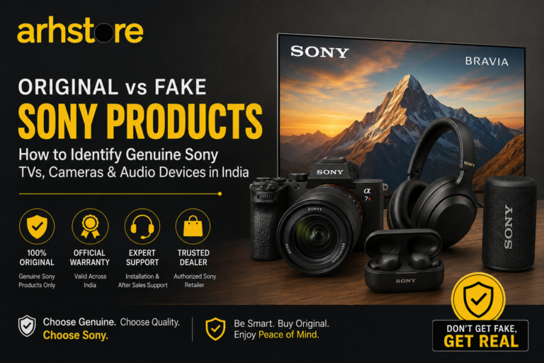 Original vs Fake Sony Products – How to Identify Genuine Sony TVs, Cameras & Audio Devices in India