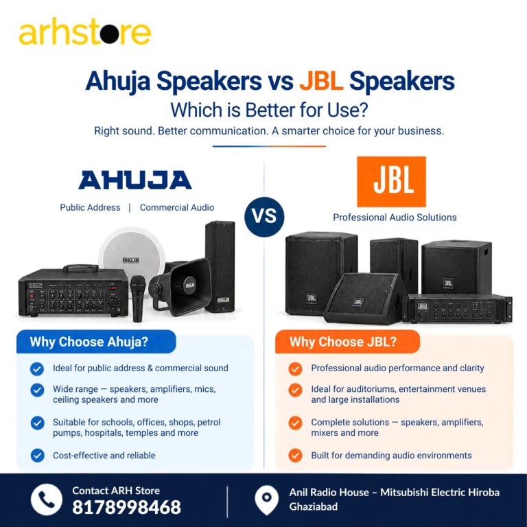 Ahuja speakers versus JBL speakers: Which is better for use?