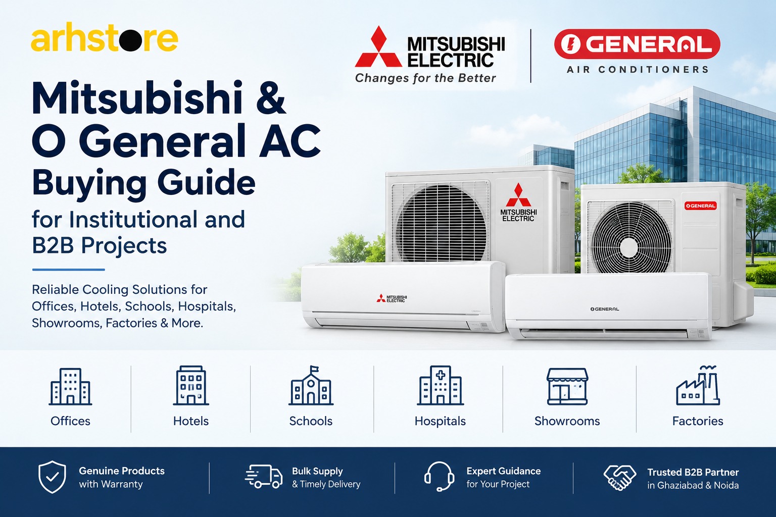Mitsubishi and O General AC Buying Guide for Institutional and B2B Projects